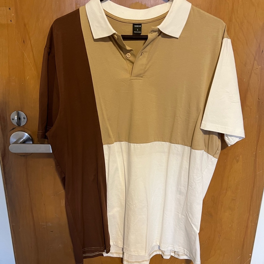 Color block dress shirt